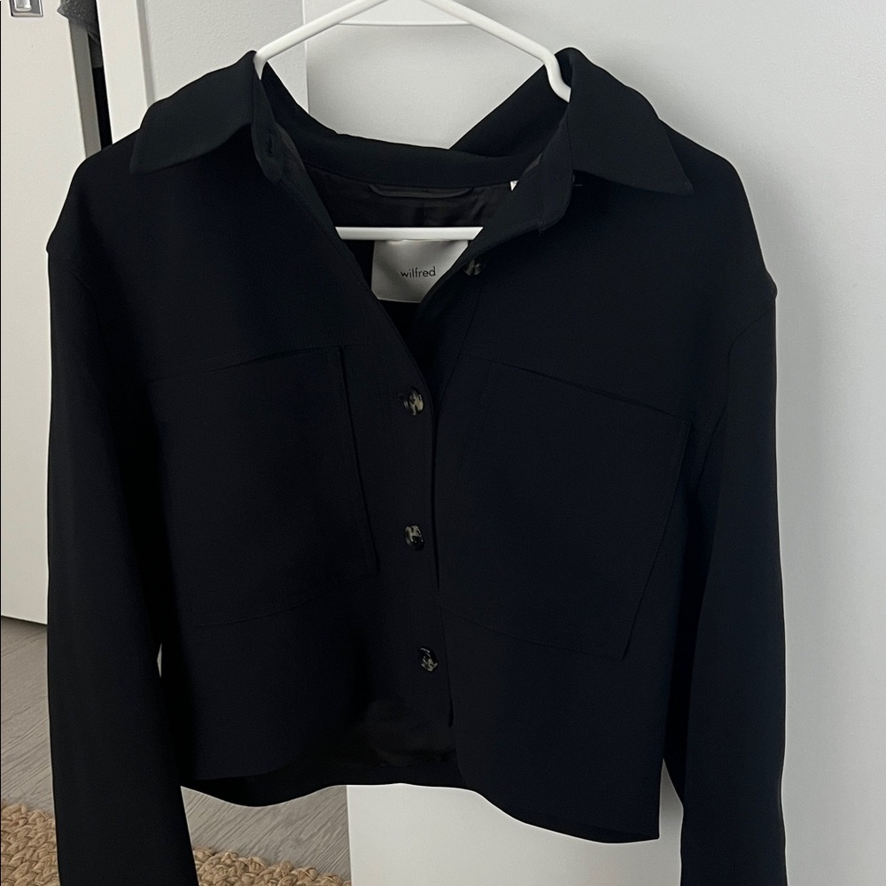 ARITZIA WILFRED Black Women's Jacket Cropped